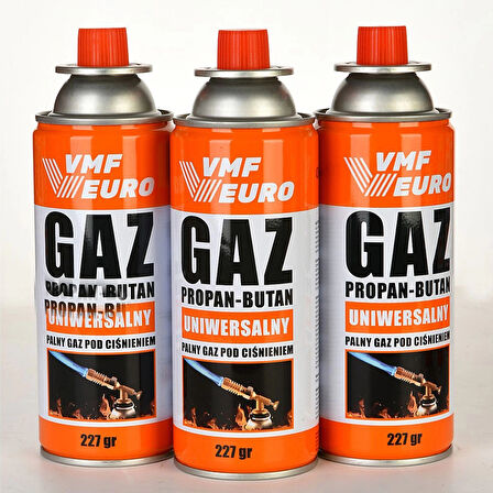 Remtas Vmf Eurogaz Kamp Ocak Gazı Valfli Kartuş 227GR - 3 Adet