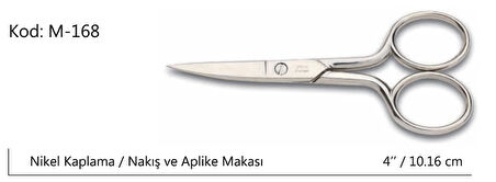 Rose Europe Kalın Nakış Makası Süper Kalite No:4 10,16 CM