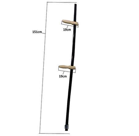 Tırpan Sapı Takımı - Metal Sap, Elcik, Bilezik ve Alyan