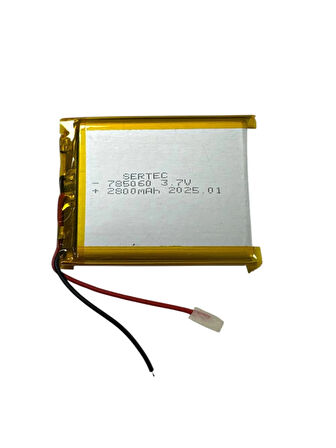785060 3.7V 2800mAh Li-Polymer Pil Devreli/1.5A