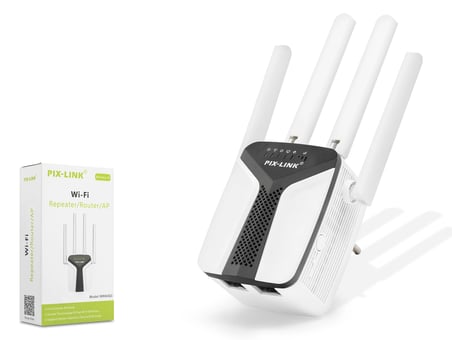 Ağ Genişletici Wifi Repeater - Router / AP 450 Mbps (Siyah Beyaz LV-WR6403)