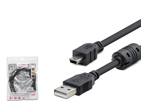 USB Mini V3/5Pin To USB Kablo 1.5 M (HDX7538Si̇yah)