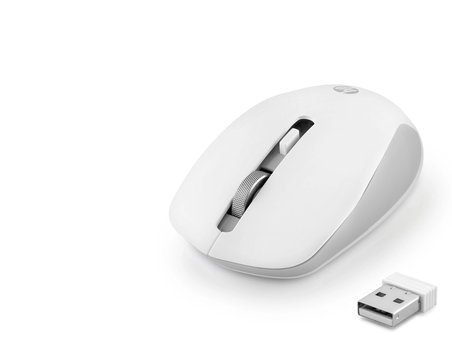 Sessiz Kablosuz Mouse Optik 800/1600 Dpi - Beyaz S1000B