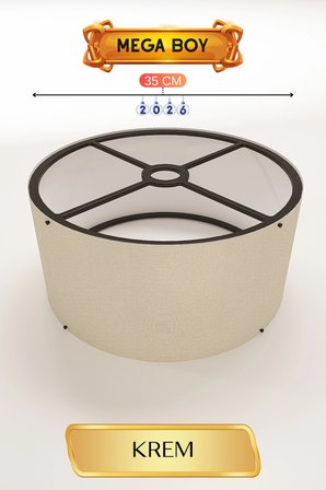 Krem Lambader Başlığı (35cm)