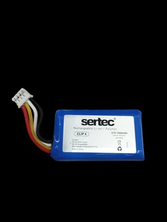 Clip4 uyumlu 3.7v 1050 mah Soketli Batarya