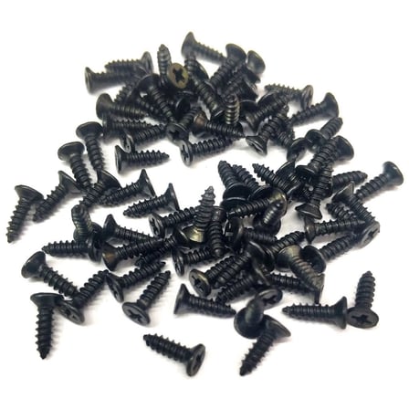 Klips Vidası 2,2x6,5 mm YHB (Siyah 1000 Adet, Konik Başlı)