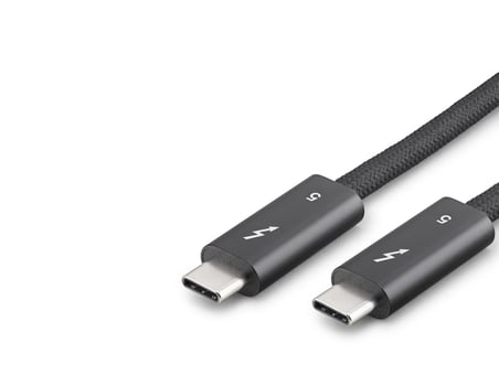 Type-C Şarj Ve Data Kablosu 0.5 Mt (Thunderbolt5, 120 Gbps, 240W, 16K, 60 Hz, Siyah - HDX7890)