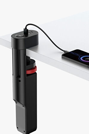 Masa Tipi Pd20w Akım Korumalı 3’lü Priz 2xusb 1xtype-c Girişli Kablolu Priz Ftr19