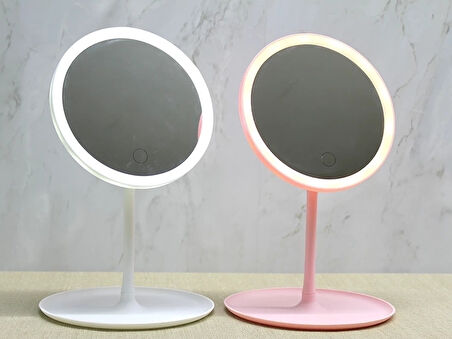 Yuvarlak Ledli Makyaj Aynası Alk4909