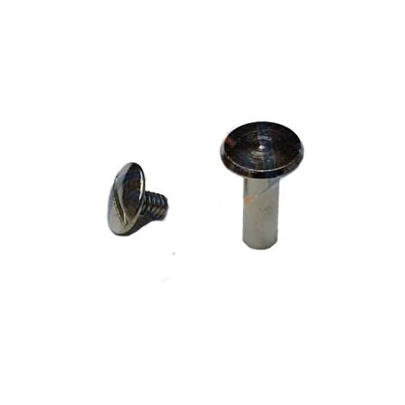 Cilt Menü, Katalog, Kartela Vidası, 9 Mm - Nikel, 1 Adet