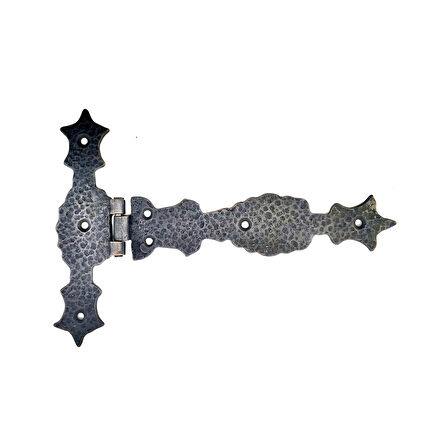 Antika Tarz Dekoratif Pirinç Kuyruklu Zambak Menteşe - 175x248 Mm, Oksit