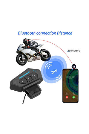 Bt12 Kask Kulaklık Bluetooth Motosiklet Kulaklık Interkom Motorsiklet Kulaklık