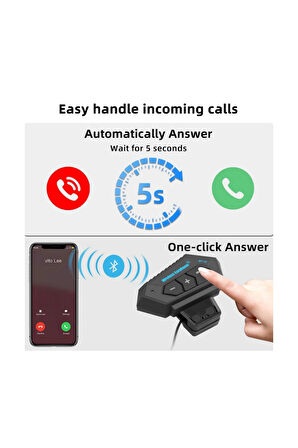 Bt12 Kask Kulaklık Bluetooth Motosiklet Kulaklık Interkom Motorsiklet Kulaklık