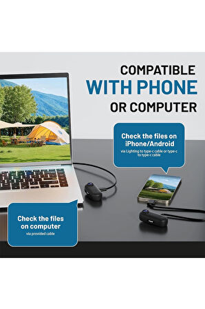 Mini Wıfı Aksiyon Kamerası 1080p Taşınabilir Vücut Kamerası Giyilebilir Video Kaydedici Ipx7 Su Geçirmez