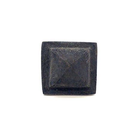 Antika Tarz Dekoratif Pirinç Flanşlı Piramit Kabara - 29 Mm, Oksit