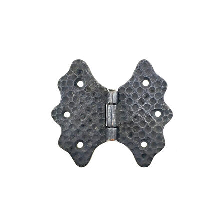 Antika Tarz Dekoratif Pirinç Kelebek Menteşe - 92 Mm, Oksit