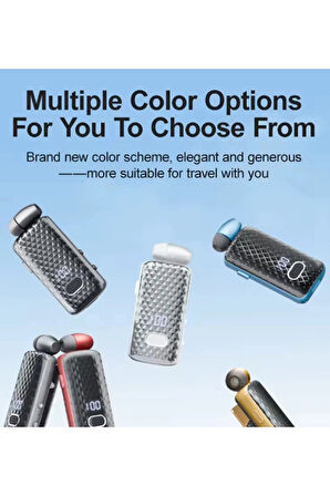 F588 Dijital Göstergeli Makaralı Titreşimli Bluetooth Kulaklık Bt 5.4