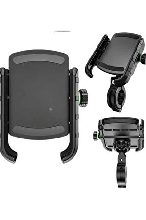Bst3 Motosiklet Gidon Ve Ayna Bağlantılı Motor Ve Bisiklet Uyumlu Telefon Tutucu