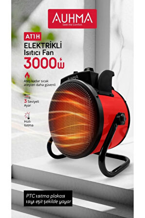 Ultra Güçlü 3000 Watt Taşınabilir Elektrikli Portatif Isıtıcı Soba Sıcak Hava Üfleyen Fan Radyatör