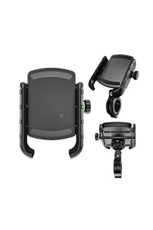 Motosiklet Gidon Ve Ayna Bağlantılı Motor Ve Bisiklet Uyumlu Telefon Tutucu 12-24w Hızlı Şarj