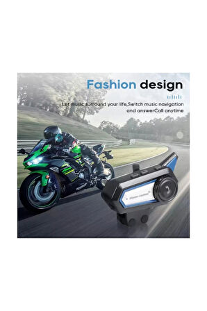 Bt31 Kask Kulaklık Bluetooth 5.0 Motosiklet Interkom Su Geçirmez Kablosuz Kulaklık
