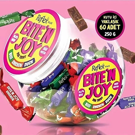 Reflex Plus Bite'n Joy Dana Etli Tavuklu ve Ördekli Köpek Ödül Maması 250 Gr