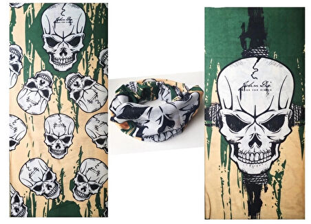 Motorcu Boyunluk Baf Buff Bandana 25x48 Cm Model 5