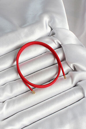 Mıknatıslı  Koyu Kırmızı Renk Sarmal Kadın Bileklik