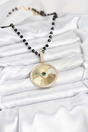 316L Çelik Zincir Kristal Boncuklu Kadın Kolye