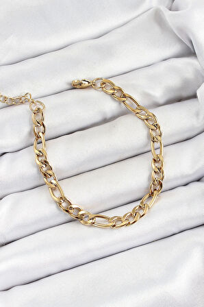 316L Çelik Gold Renk Zincir Erkek Bileklik