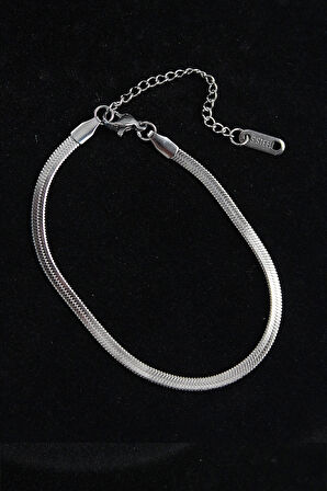 316L Çelik İtalyan Model Gümüş Renk Erkek Bileklik