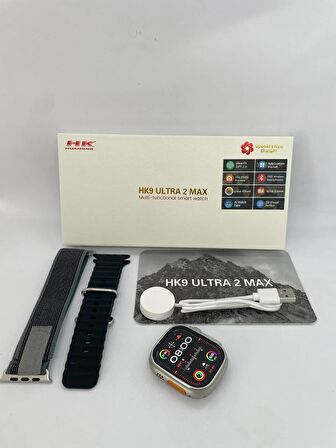 Hk9 Ultra 2 Max 2 Gb Dahili Hafıza/chat Gpt/3d Animasyonlu Gen 4 Amoled Watch Ultra 2 Akıllı Saat