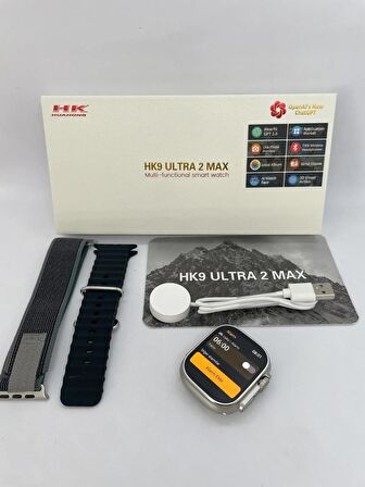 Hk9 Ultra 2 Max 2 Gb Dahili Hafıza/chat Gpt/3d Animasyonlu Gen 4 Amoled Watch Ultra 2 Akıllı Saat