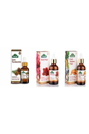Arifoğlu Tatlı Badem Yağı + Çam Terebentin Yağı + Hint Yağı 3 X 50 Ml