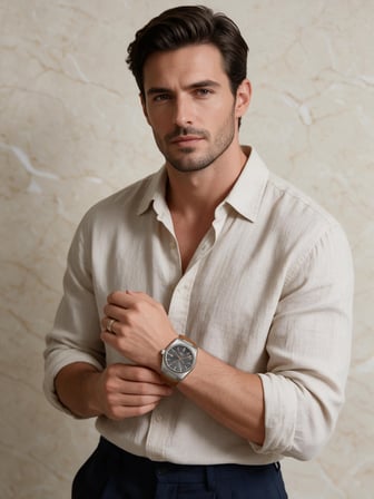 Lee Cooper Taba Deri Kayış Füme Kadran 40 mm Yuvarlak Erkek Kol Saati, Bileklik Hediyeli