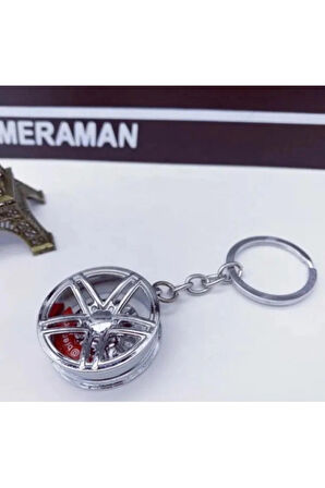 Metal Jant Disk Anahtarlık – Otomobil Temalı Şık Anahtarlık 35 mm