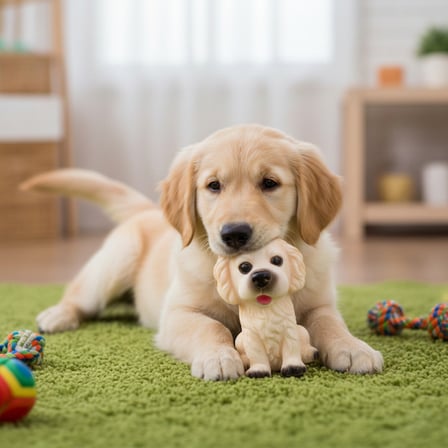 Evcil Hayvan Sesli Köpek Şeklinde Plastik Oyuncak