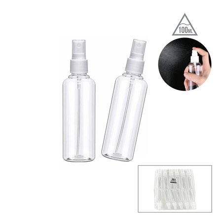 Boş Sprey Şişesi - 100 ml - Plastik - Şeffaf