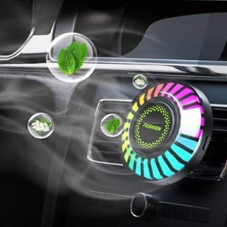 Araç İçi Koku Hazneli RGB Sese Duyarlı LED Işık