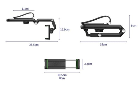 1080° Dönebilen Çok Fonksiyonlu Telefon Tutucu