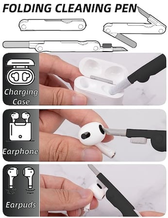 ÇOK FONKSIYONLU 7 IN 1 AIRPODS KLYE EKRAN KULAKLIK TEMIZLEME KITI