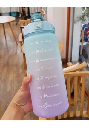Günlük Motivasyon Su Matarası 2 Litre
