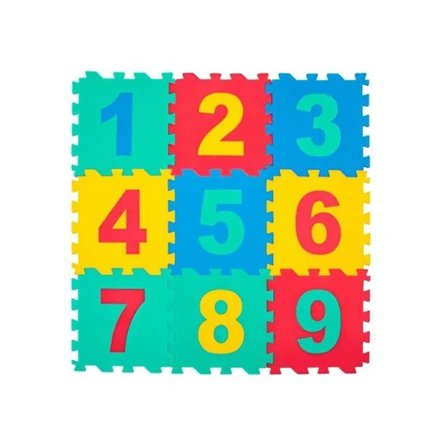 9 Parça Sayılar Puzzle Yer Matı
