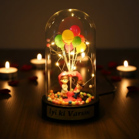 Biblolu Balonlu Ledli Fanus