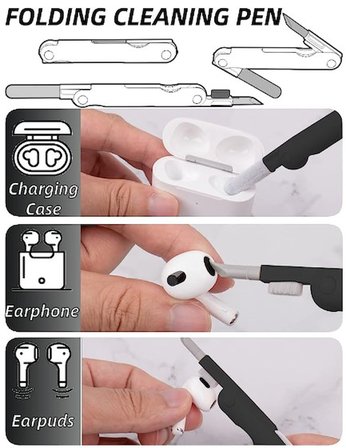 ÇOK FONKSIYONLU 7 IN 1 AIRPODS KLYE EKRAN KULAKLIK TEMIZLEME KITI