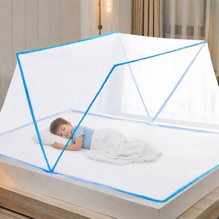 Portatif Bebek ve Çocuk Sinek Koruyucu Cibinlik Tül (50x125 cm) – Katlanabilir Beşik ve Yatak Tülü