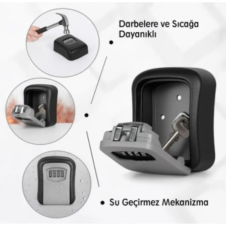 Şifreli Anahtar ve Eşya Saklama Güvenlik Kasası