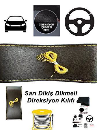 ALFA ROMEO 159 Uyumlu Araç,Araba,Oto direksiyon kılıfı sarı dikiş