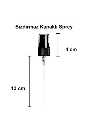 4 Adet 100 ml Amber Kapaklı Siyah Sprey 100 Cc Fısfıs Kolonya Dezenfektan Kahverengi Cam Şişe