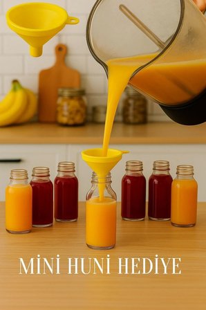 12 Adet Cam 50 ml Mini Shot Ginger Detox Şişe Plastik Sızdırmaz Kapaklı Kolonya Koku Süs Küçük Şişe